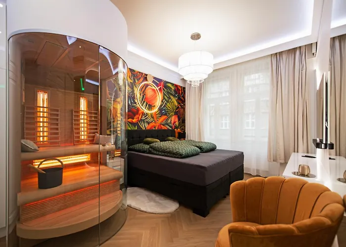 아파트 Luxusni Designovy Emotion Se Saunou V Srdci Kralovskych Vinohrad